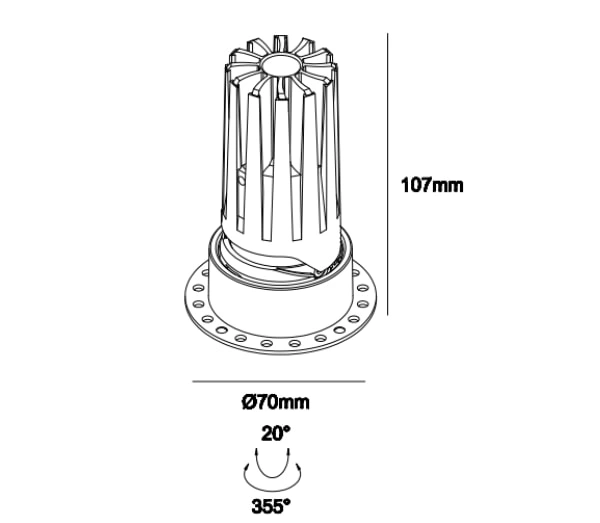 trimless led recessed downlight , adjustable recessed cob downlight , smart lighting Supplier | Sincerelux